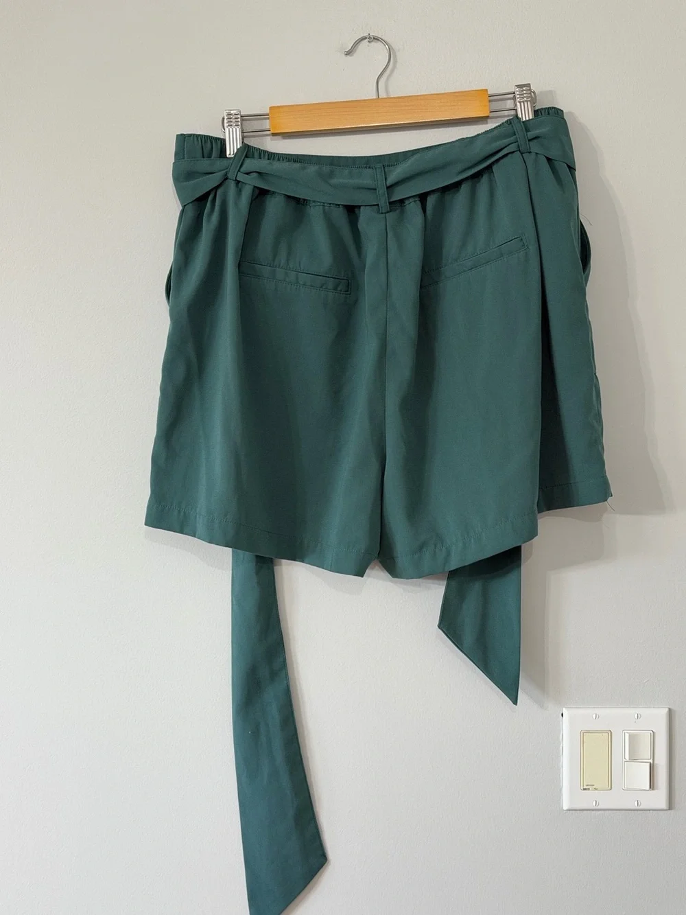 A New Day Teal Tie-Waist Shorts – Size XL